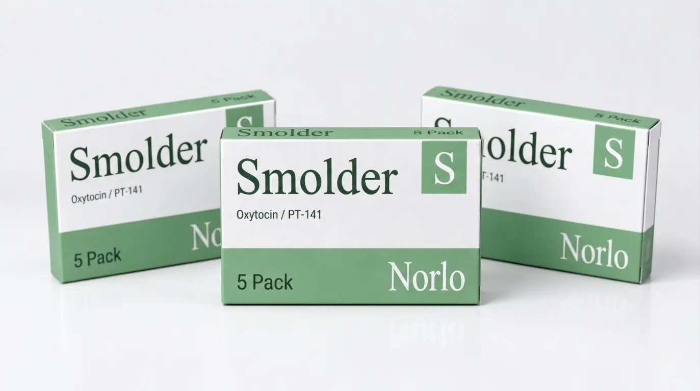 Three boxes of Norlo Smolder rapid dissolve tablets